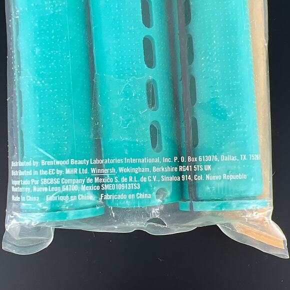 Salon Care Cold Wave Perm Rods New Factory Sealed lot Vintage - NOS Orange Blue - Picture 12 of 12